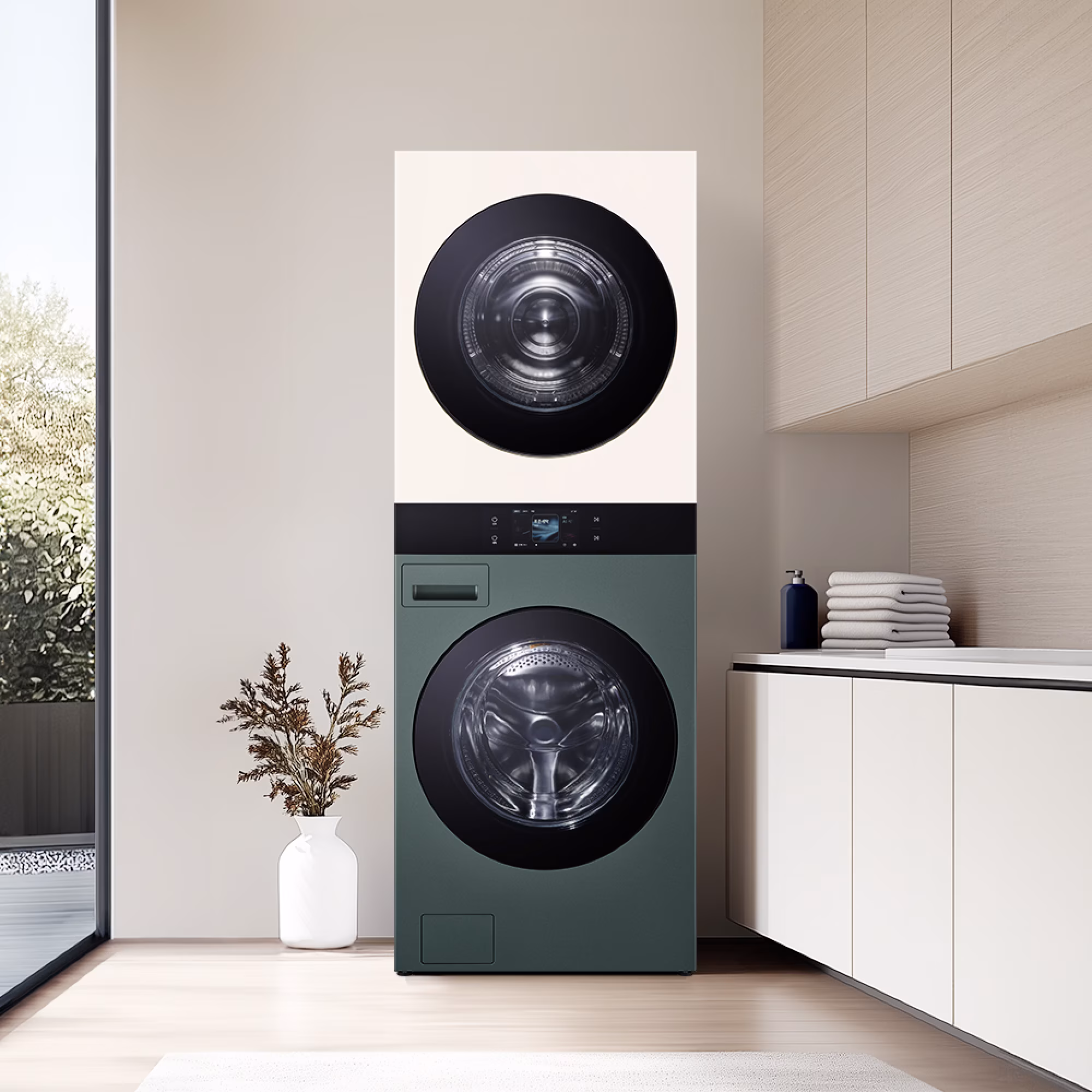 LG 트롬 오브제컬렉션 AI 세탁기+건조기 세트 (25kg+20kg)